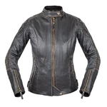 W-TEC Lecia Damen Leder Moto Jacke - braun