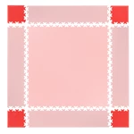 Corner Pieces for Puzzle Mat inSPORTline Simple Red – 4 Pcs.