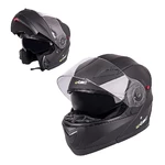 Flip-Up Motorcycle Helmet W-TEC Pezzon - Matt Black