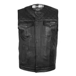 Leather Motorcycle Vest W-TEC Losango