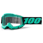 Motocross Goggles 100% Accuri 2 - Tokyo Turqouise, Clear Plexi