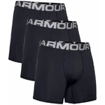 Férfi boxer alsó Under Armour Charged Cotton 6in 3 pár - fekete