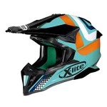 Motocross Helmet X-Lite X-502 Best Trick Aquamarine