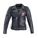 Bőr motoros kabát W-TEC Black Heart Perfectis - fekete