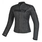 Women’s Leather Motorcycle Jacket Spark Virginia - Black