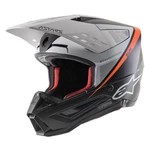 Dirt Bike Helmet Alpinestars S-M5 Rayon černá/bílá/oranžová fluo/matná 2022