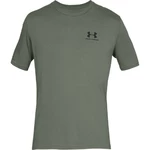 Men’s T-Shirt Under Armour Sportstyle Left Chest SS - Moss Green/Black