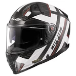 Motorcycle Helmet LS2 FF811 Vector II Carbon Strong Glossy White