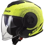 Motorcycle Helmet LS2 OF570 Verso - Spin Matt Hi Vis Yellow