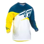 Motocross Jersey Fly Racing F-16 2019 - Yellow/White/Blue