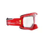 Motocross brýle RedBull Spect Strive, červené matné, plexi čiré