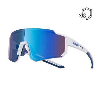 Sportovní sluneční brýle Altalist Legacy 2 - tmavě modrá s růžovými skly - bílá s modrými skly