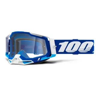 Dirt Bike Clothing 100% Racecraft 2 modré, čiré plexi