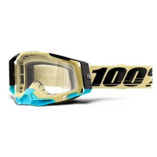 Motorcycle Goggles 100% Racecraft 2 Airblast – Clear Lens