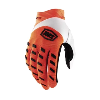 Motokrosové rukavice 100% Airmatic oranžová - oranžová