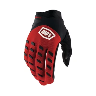 Motokrosové rukavice 100% Airmatic červená/čierna