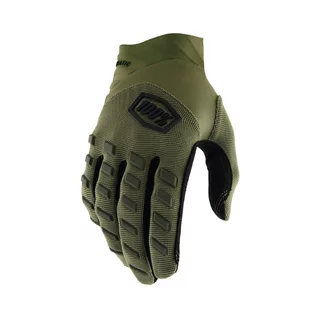 Motocross Gloves 100% Airmatic Army Green