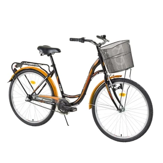 Urban bike DHS Citadinne 2636 26" - model 2015 - Black-Orange