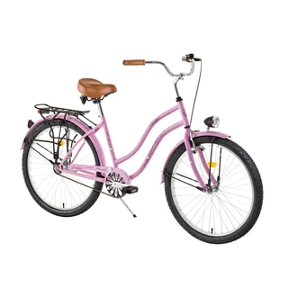 Rower miejski dla kobiet DHS Cruiser 2696 26" - model 2015 - Różowy