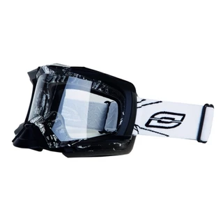 Ozone Dust Motocross Brille - weiß-schwarz