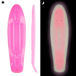 Glow-in-the-Dark Penny Board Deck WORKER Solosy 22.5*6” - Pink