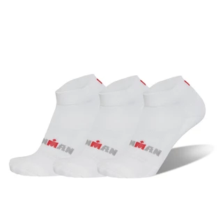 Univerzális zokni IRONMAN Basic Quarter - 3 pár - fehér