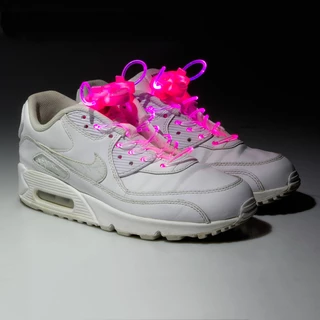 Világító cipőfűző WORKER Platube 80 cm - rózsaszín - rózsaszín
