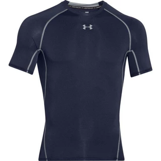 Men’s Compression T-Shirt Under Armour HG Armour SS - Black - Midnight Navy