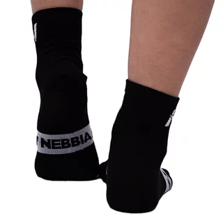 Ponožky Nebbia "EXTRA PUSH" crew 128 - White