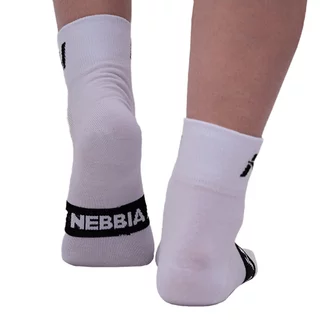 Ponožky Nebbia "EXTRA PUSH" crew 128 - White