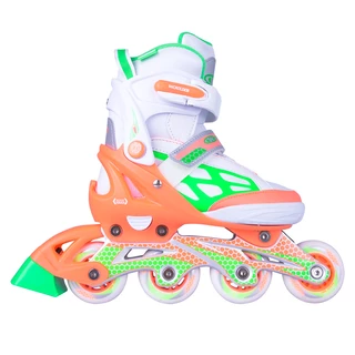 Adjustable Rollerblades WORKER Nubila - Orange-Green-White