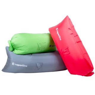 Oryginalny Dmuchany leżak lazy bag na lato inSPORTline Sofair materac fotel - Zielony