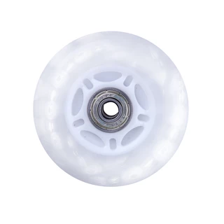 Light-Up Inline Skate Wheel PU80*24mm with ABEC 7 Bearings - White