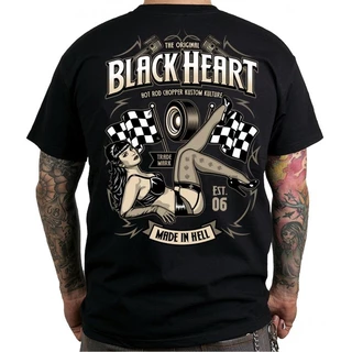 T-shirt BLACK HEART Melisa - črna