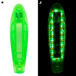 Light-Up Penny Board Deck WORKER Mirrama LED 22.5*6” - Green