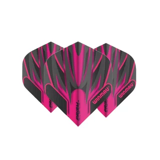 Náhradní letky Winmau Prism Alpha - růžovo-černá
