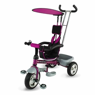 Three-Wheel Stroller/Tricycle with Tow Bar DHS Scooter Plus - Purple