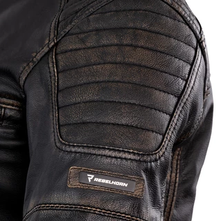 Women’s Leather Motorcycle Jacket Rebelhorn Hunter Pro Lady CE - Vintage Black