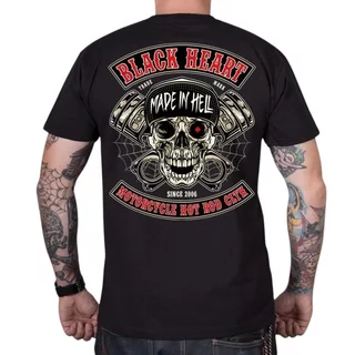 Koszulka motocyklowa T-shirt BLACK HEART Rascal