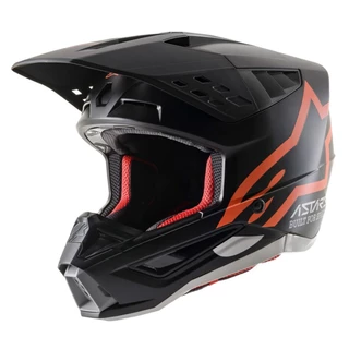 Dirt Bike Helmet Alpinestars S-M5 Compass matná černá/oranžová fluo 2022