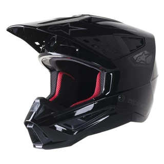 Dirt Bike Helmet Alpinestars S-M5 Scout černá/stříbrná lesklá matná 2022