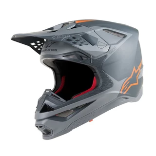 Motorcycle Helmet Alpinestars Supertech S-M10 Meta MIPS Anthracite/Gray/Fluo Orange