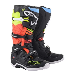Motorcycle Boots Alpinestars Tech 7 Black/Fluo Yellow/Fluo Red 2022 - Black/Fluo Yellow/Fluo Red