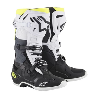 ATV Boot Alpinestars Tech 10 černá/bílá/žlutá fluo 2022