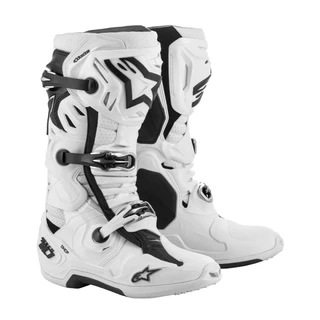 Moto boty Alpinestars Tech 10 Supervented perforované bílá