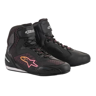 Women’s Motorcycle Shoes Alpinestars Stella FASTER-3 Rideknit Black/Yellow/Pink - Black/Yellow/Pink - Black/Yellow/Pink