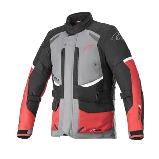 Pánská bunda na ATV Alpinestars Andes Drystar šedá/černá/červená