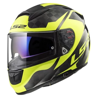 Moto přilba LS2 FF397 Vector C Shine - Carbon Hi Vis Yellow - Carbon Hi Vis Yellow