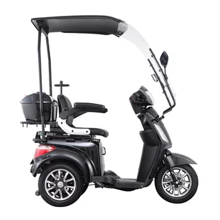 Three-Wheel Electric Scooter inSPORTline Zorica w/ Roof - Brown