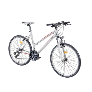 Női cross kerékpár DHS Contura 2666 26" - modell 2016 - fehér-narancssárga